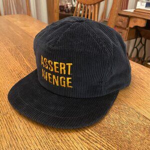 Men's Vintage Assert Avenge Herb**** Metal Buckle Strap Corduroy Baseball Hat